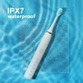 thumbnail image 5 of Cepillo de dientes eléctrico inteligente, recargable por USB, para limpieza dental, blanqueamiento, sónico, temporizador, con cabezales de repuesto, 5 of 5