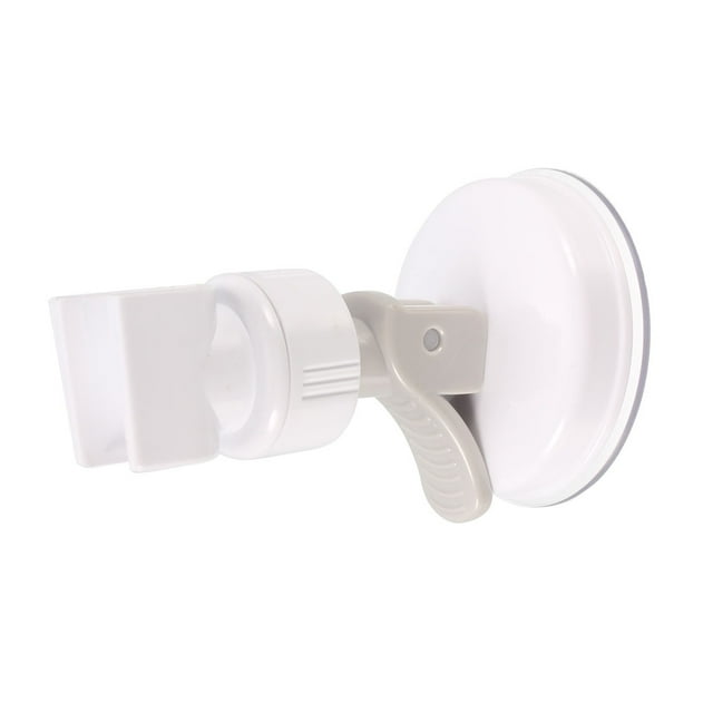 Soporte de Ducha, Montaje de Pared con Ventosa Ajustable para Ducha de Mano 105mm Blanco, Gris