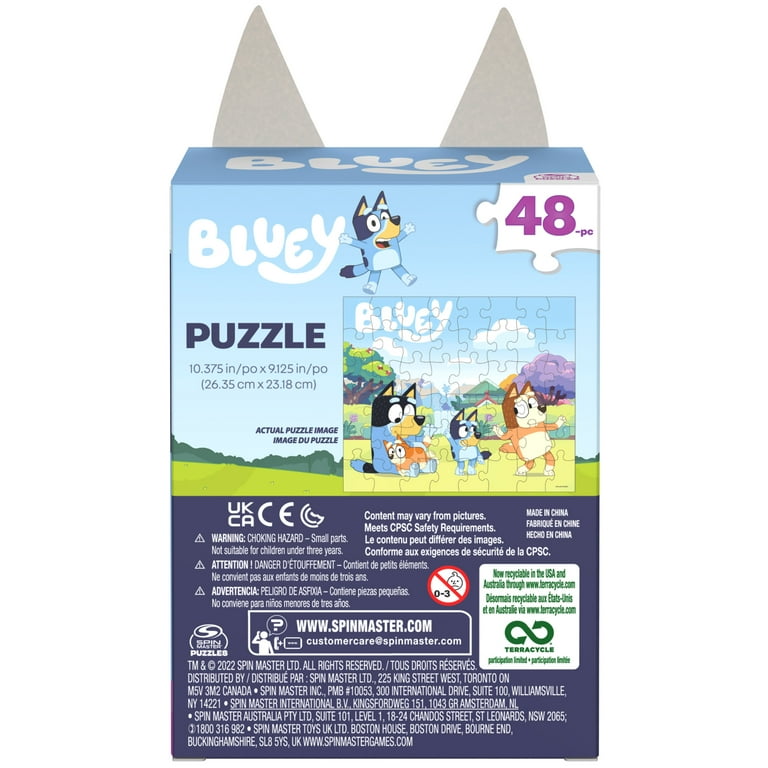 bluey games bluey premier 48 pc puzzle set for kids - bluey party