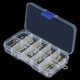 thumbnail image 1 of Caja de fusibles de vidrio, 50 piezas, 10 valores, fusible de vidrio de soplado rápido, acabado de lujo, 1 of 9