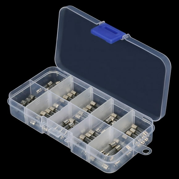 Glass Fuse, Fast-Blow Glass Fuse Useful Quick Blow Glass Fuse, New For 0.2A To 20A Assorted Set