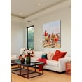 thumbnail image 3 of Marmont Hill Big Pole Little Fish by Richard Sargent Painting Print on Canvas, 3 of 7