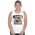thumbnail image 3 of Vintage Cartoon Betty's Motorcycles Tank Top Tee Shirt Women Brisco Brands S, 3 of 5