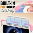 thumbnail image 3 of For Xiaomi Pad Mini 8.8 Inch 2025 Case, 360 Rotatable Handle Stand, Shoulder Strap, Drop-Proof Design, Colourful Pink, 3 of 7