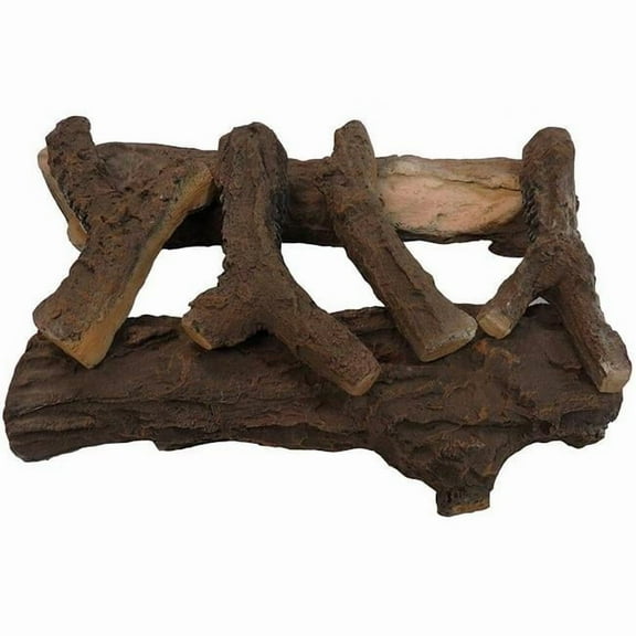 Everwarm EWPO18R 18 in. Refactory Log Set, Palmetto Oak - 5 Piece