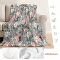 thumbnail image 5 of Vintage Spring Floral Blanket Soft Cozy Warm Throw Blanket for Couch, Plush Fuzzy Flannel Fleece Blankets for Sofa, Summer Botanical Watercolor Bed Blankets Lightweight Gifts for Women, 32"x48", 5 of 9