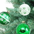 thumbnail image 5 of Christmas Balls Ornaments，50pcs 2.36" Pre-Strung Xmas Tree Decorations，Holiday Hanging Balls-3 Style Shatterproof Birthday Halloween Holiday Wedding Christmas Ornaments(Multicolor), 5 of 7