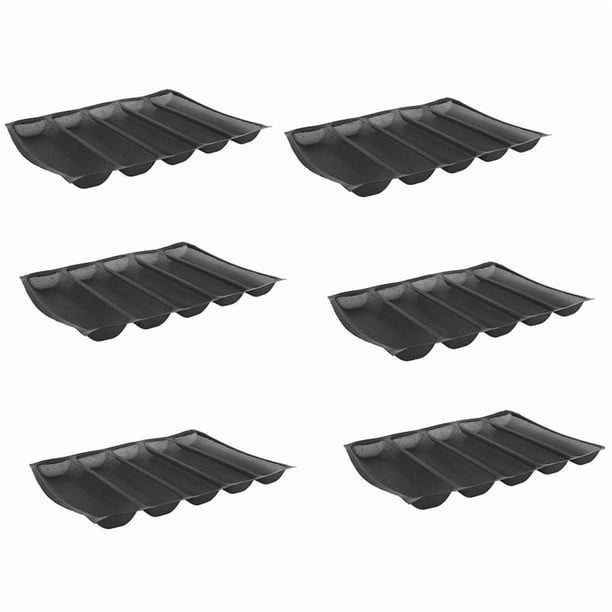 6X Silicone 5 Indents Reutilizable Silform / Forma de Horneado de Moldes para Pan Forma Alimentaria