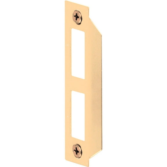 2 pc Prime-Line Brass-Plated Gold Steel Door Strike 1 pk
