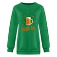 thumbnail image 4 of WREESH Womens Sweatshirts Trendy Oktoberfest T-Shirts Beer Letter Print Pullover Fall Long Sleeve Crewneck Tee Tops Casual Workout Blouse Green, 4 of 4