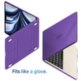 thumbnail image 6 of IBENZER Compatible with New 2025 2024 2023 MacBook Air 15 inch case M4 A3241 M3 A3113 M2 A2941, Hard Shell Case & Keyboard Cover & Type-C Adapter for Mac Air 15.3", Crystal Purple, W-AT15-CYPU+1TC, 6 of 8