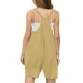 thumbnail image 5 of Nskgu Girls Summer Sleeveless Casual Romper Spaghetti Strap Shorts Jumpsuit with Pockets, 5 of 7