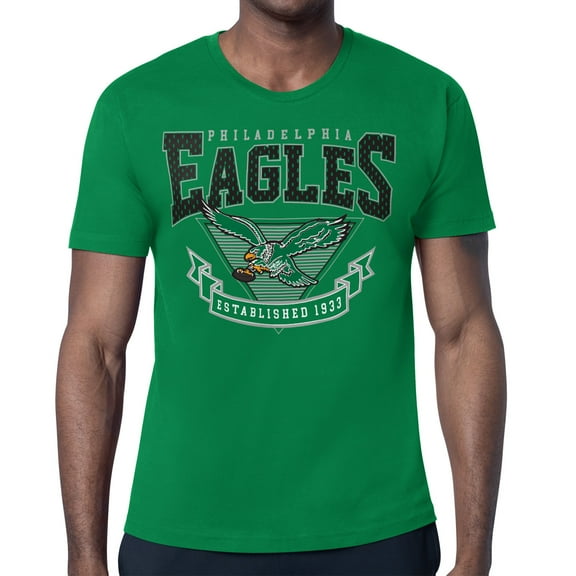 Men's Starter Kelly Green Philadelphia Eagles -80s Inspired Retro Logo T-Shirt