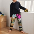 thumbnail image 5 of Hirioo Graffiti Lamp Urban Scene for Teenagers' Pajama Pants Womens Lounge Pants with Pockets Pj Bottoms Pants for Men-Small, 5 of 6