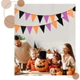 thumbnail image 4 of Multicolored Burlap Bunting Garland Set of 12, Triangle Flags for Festivals Birthdays Classroom Celebration, 4 of 8