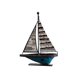 thumbnail image 3 of Decoración de barco de vela decorativa creativa de buena suerte regalo coleccionable de metal de vela 115 x 4 x 16 cm, 3 of 9