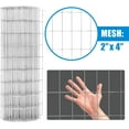 thumbnail image 4 of Fencer Wire Welded Wire Fence 12.5 Gauge, Galvanized Welded Fence Wire Roll, Mesh Size 2-Inch x 4-Inch, Hog Wire Fencing Cage, Multiple Use for Home Improvement & Animals Enclosure (3ft. x 50ft.), 4 of 9
