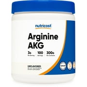Nutricost Arginine AKG Powder 300 Grams (AAKG), 100 Servings - Non-GMO, Supplement