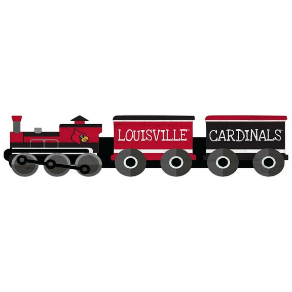 Louisville Cardinals 6'' x 24'' Train Cutout Sign