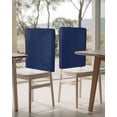 thumbnail image 4 of nqOlkjepod Navy Blue Chair Covers Set of 4, Decorative Chair Back Cover, Modern Pure Navy Blue Dining Room Chair Slipcovers Removable Chair Protectors Covers for Party Banquet, 4 of 7