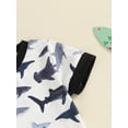 thumbnail image 6 of vera natura Baby Boys Shorts Set, Fish Print Short Sleeve Crew Neck T-shirt with Shorts Summer Outfit, 6 of 9