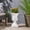 Antique White 0WHI, variant on Weather Resistant Magnesium Oxide Garden Urn Planter for Outdoor Patio - 15.5x11.25x19.25 Inch Grey