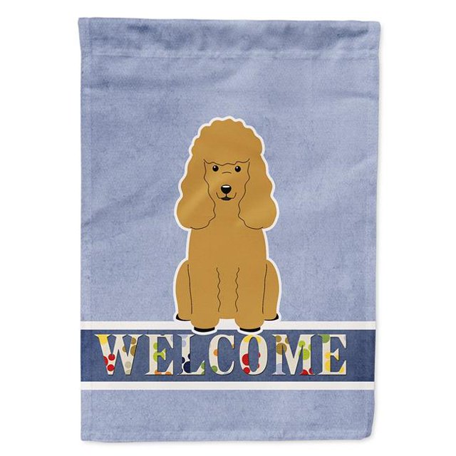 Carolines Treasures BB5650CHF Caniche Tan Drapeau de Bienvenue Toile Maison Taille