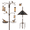 96 Inch with squirrel baffle, variant on Urban Deco Bird Feeding Station,A Set with 6 Bird Feeders Hanging,Wide Metal Squirrel Baffle , Bird Feeder Poles Kit Premium Bird Bath for Attracting Wild Birds