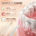 thumbnail image 2 of Water Dental Flosser Oral Irrigator with 3 Modes, 230ml Cordless Water Teeth Cleaner Pick 4 Tips, IPX7 Waterproof Rechargeable Portable Powerful Battery for Travel & Home Braces & Bridges Care, 2 of 9