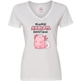 thumbnail image 3 of Inktastic Always Axolotl Questions Cute Curious Axolotl Women's V-Neck T-Shirt, 3 of 5