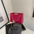 thumbnail image 1 of Bolso de hombro para mujer Fieltro Vintage Crossbody Square Messenger Rose Red Red FLhrweasw Nuevo, 1 of 9