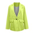 thumbnail image 4 of Pntutb Mujeres Casual Manga Larga Sólido Turndown Collar Botones Moda Abrigo Liquidación Pntutb Pntutb-2660, 4 of 6