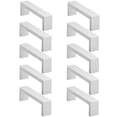 thumbnail image 3 of Cauldham Solid Stainless Steel Cabinet Hardware Square Handle Pull Brushed Satin Nickel 4" (96mm) CC - Pack of 10, 3 of 7