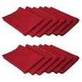thumbnail image 3 of Tablelinensforless Serviettes en Polyester 17X17 Pouces, Ensemble de 12 (Rouge Cerise), 3 of 4