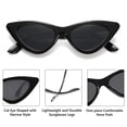 thumbnail image 3 of Gafas de sol Cat Eye LIKSMU Vintage Retro para mujer, color negro, 3 of 6