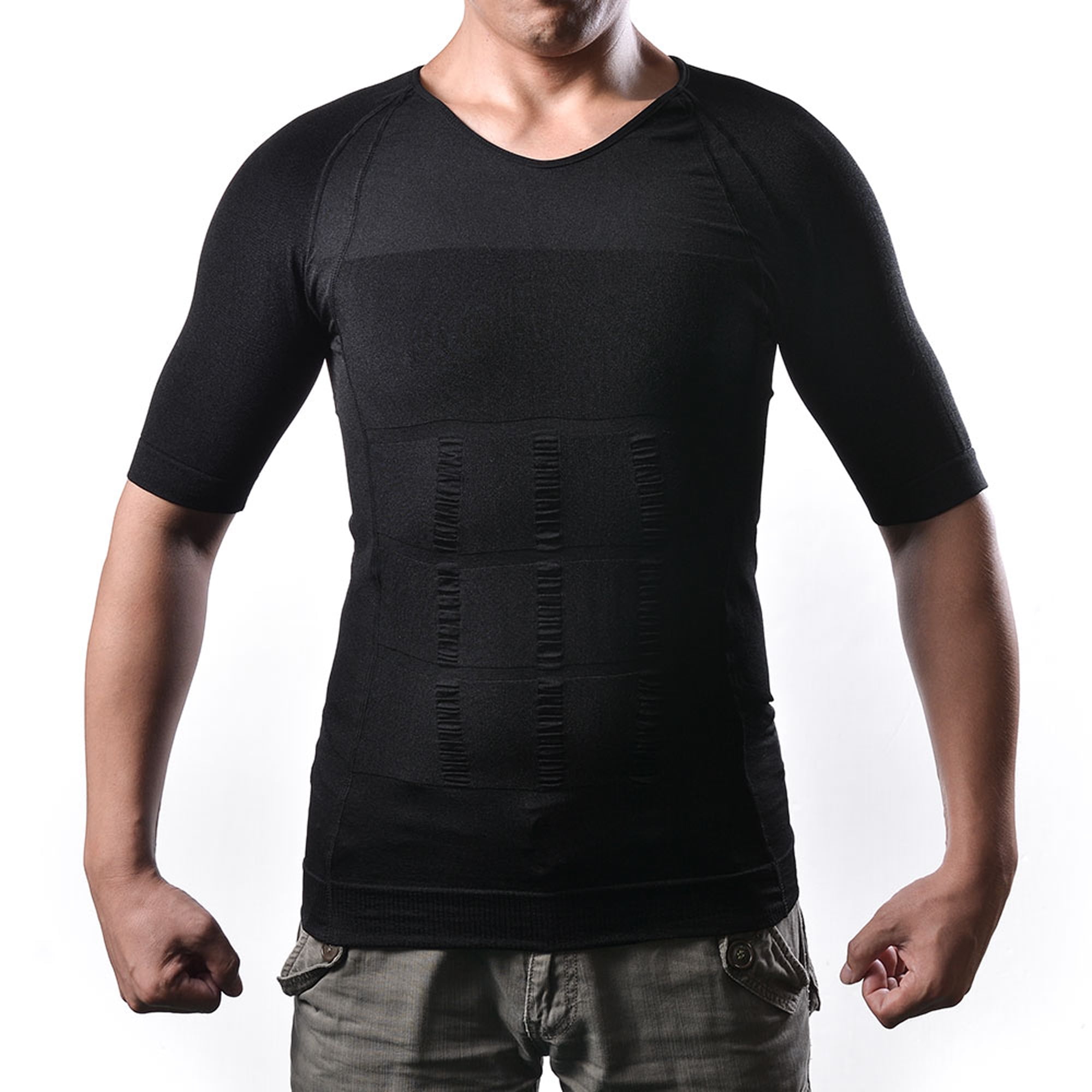 Men's Body Shaper for Men Slimming Shirt Tummy Waist Lose Weight