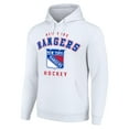 thumbnail image 2 of Men's Starter White New York Rangers  Logo Pullover Hoodie, 2 of 3