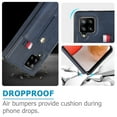 thumbnail image 5 of Nalacover Case for Samsung Galaxy A12 5G Wallet Case Hidden Card Slots Holder, Premium PU Leather Loop Finger Strap TPU Shockproof Lens Protection Cover for Samsung Galaxy A12 5G, Blue, 5 of 10