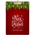 thumbnail image 1 of FMSHPON Merry Christmas Red Decoration Clipboard Hardboard Wood Nursing Clip Board and Pull for Standard A4 Letter 13x9 inches, 1 of 7
