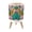 Color 2, variant on Small Trash Can with Lid Blue Fish Elegant Wave Japanese 1.8 Gallon Dog Proof Trash Can Round Garbage Can Waste Bin Wastebasket for Bathroom Bedroom Living Room