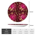 thumbnail image 2 of Easygdp Golden Snowflakes And And Butterflies Bone China Decorative Plate Ceramic Dinner Plates Art Crafts with Display Stand-6in, 2 of 6