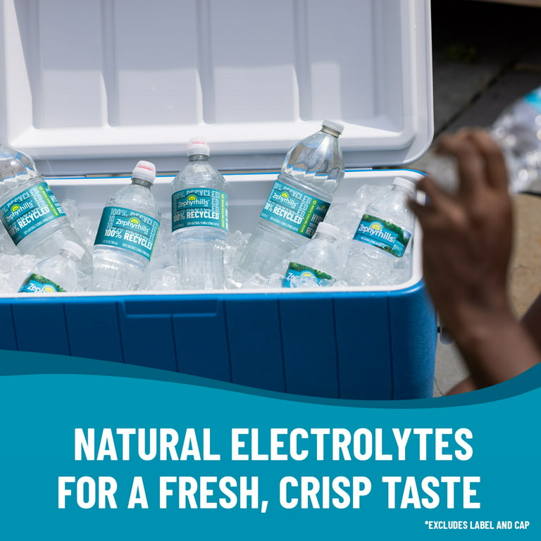 Zephyrhills Brand 100% Natural Spring Water, 8-ounce mini plastic bottles  (Pack of 12) 