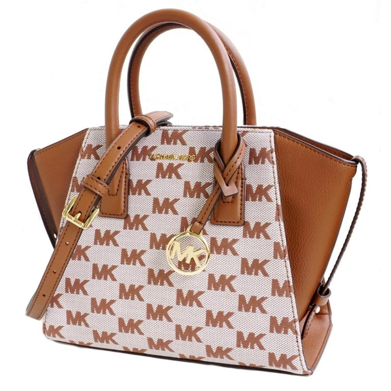 Michael Kors Avril Small Signature Logo Jacquard Satchel Shoulder