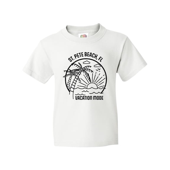 Inktastic Summer Vacation Mode St. Pete Beach Florida Youth T-Shirt