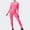 Pink, variant on Loungewear Sets for Woman 2 Piece High Waist Suits Sports Yoga Gym Hollow Out Tops Legging Wear Athletic Clothing Set Workout Tracksuits