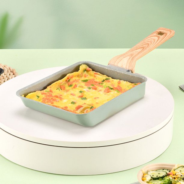 Square Japanese Tamagoyaki Egg Roll Steak Omelette Flat Bottom Maifan Stone Nonstick Pans