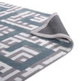 thumbnail image 5 of Modway Nahia Geometric Maze 5' x 8' Area Rug in Gray and Blue, 5 of 6