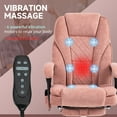 thumbnail image 4 of Vinsetto Massage Office Chair with Foot Rest, Executive Office Chair with 6 Vibration Point and Heat, 4 of 8