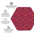 thumbnail image 3 of Honeii African Women Bearing Clay Pots Print Leather Coaster Set of 4, Ideal for Safeguarding Your Furniture from Drinks Spills and Effortless Cleanup-Hexagon, 3 of 6