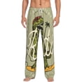 thumbnail image 2 of Picia Dinosaur Mens Soft Woven Cotton Elastic Waistband Sleep Pajama Pant Lounge Sleep Pant With Pockets And Drawstring-X-Large, 2 of 9